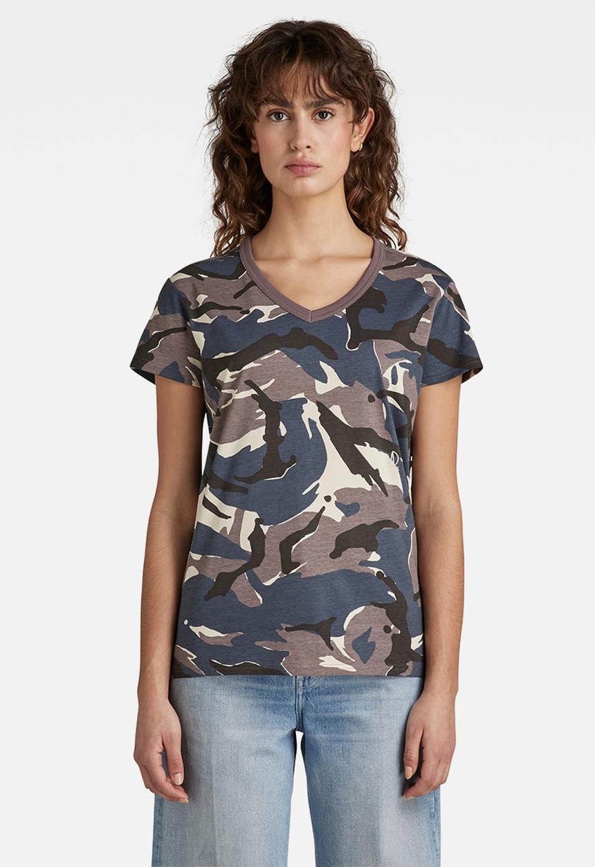 G-STAR - All over v t - brown rice woodland camo