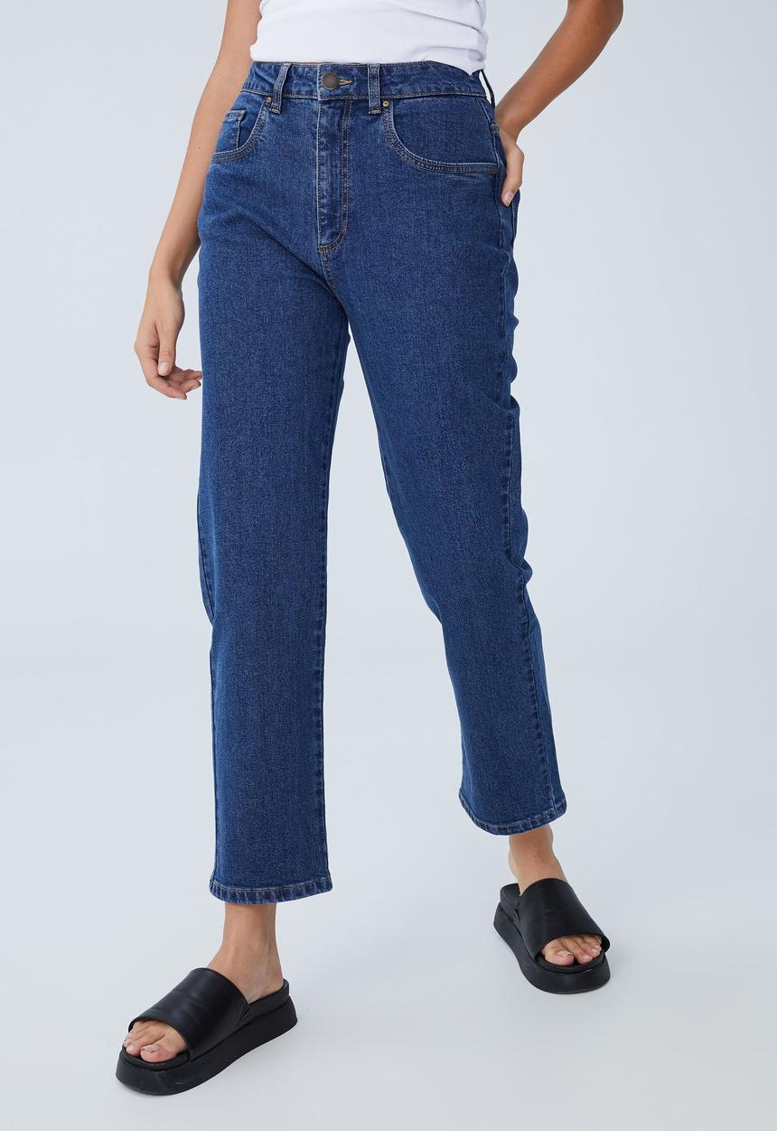 Cotton On - Straight stretch jean - nordic blue