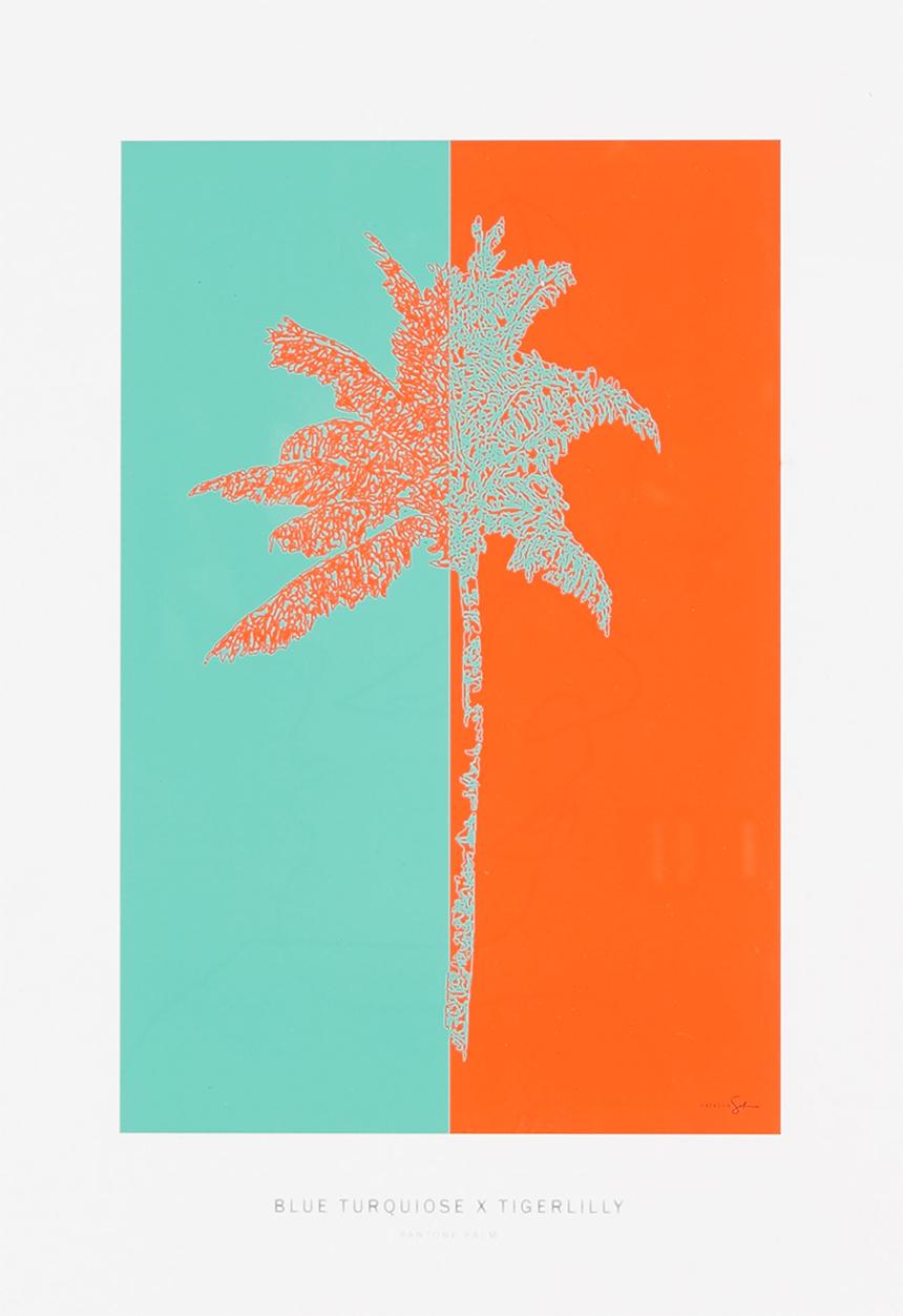 Natasha Setton Art - Blue Turquoise x Tiger Lily