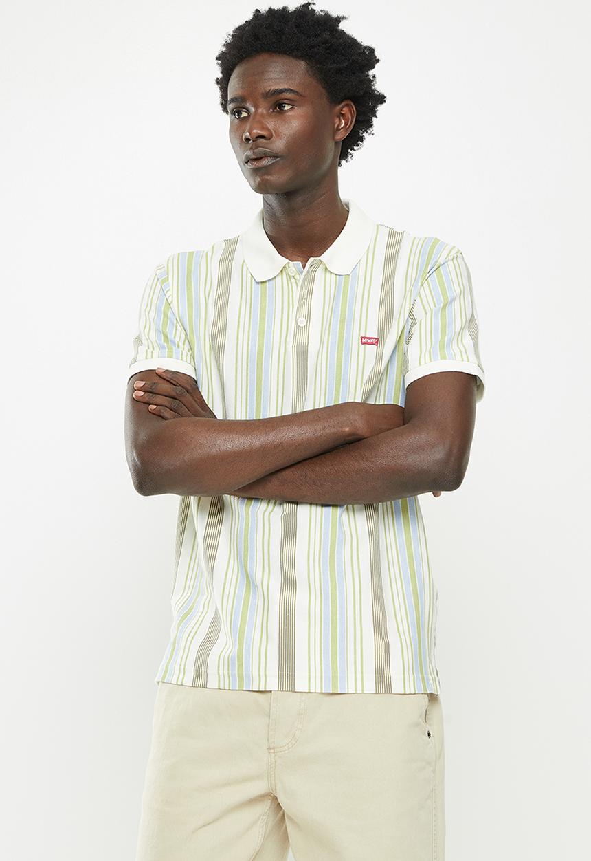 Levi’s® - Ama hm polo court egret stripe - green