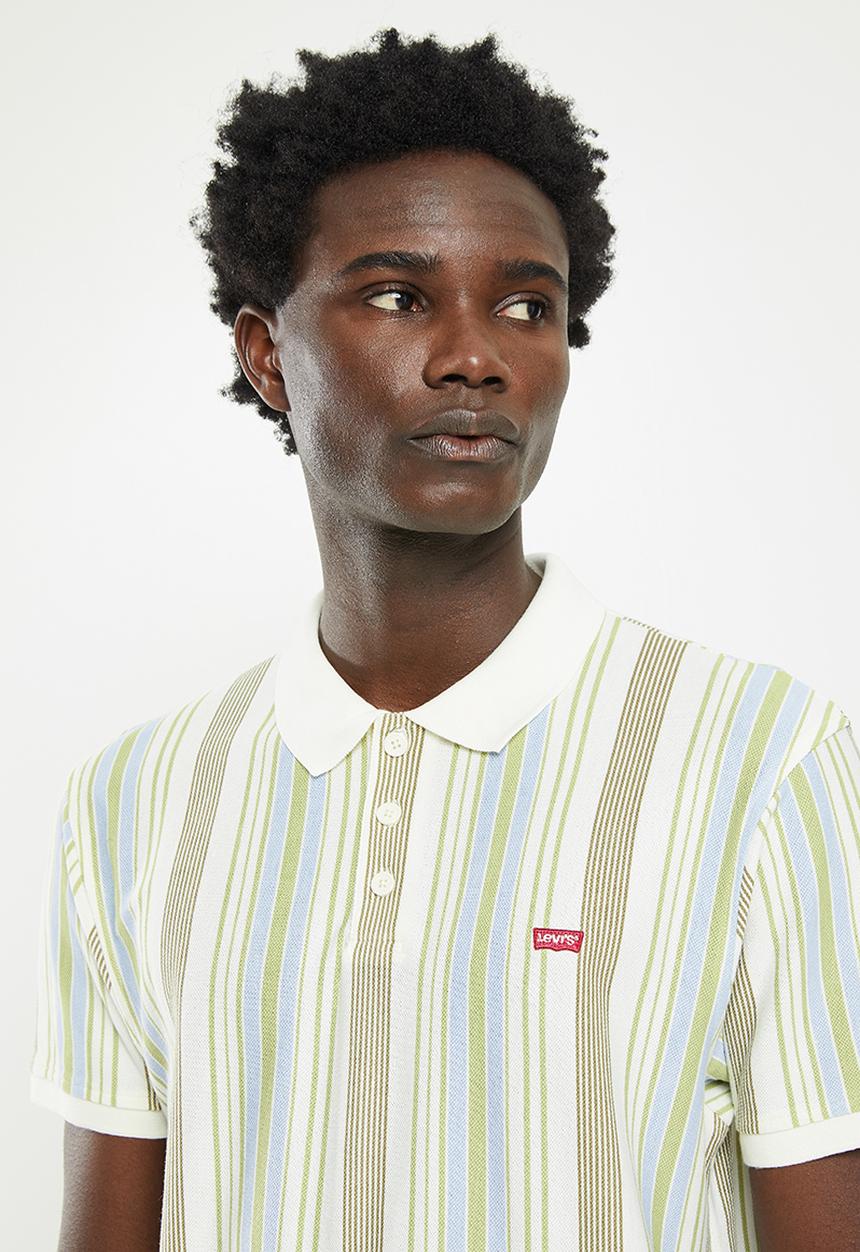 Levi’s® - Ama hm polo court egret stripe - green