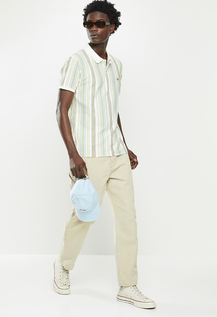 Levi’s® - Ama hm polo court egret stripe - green