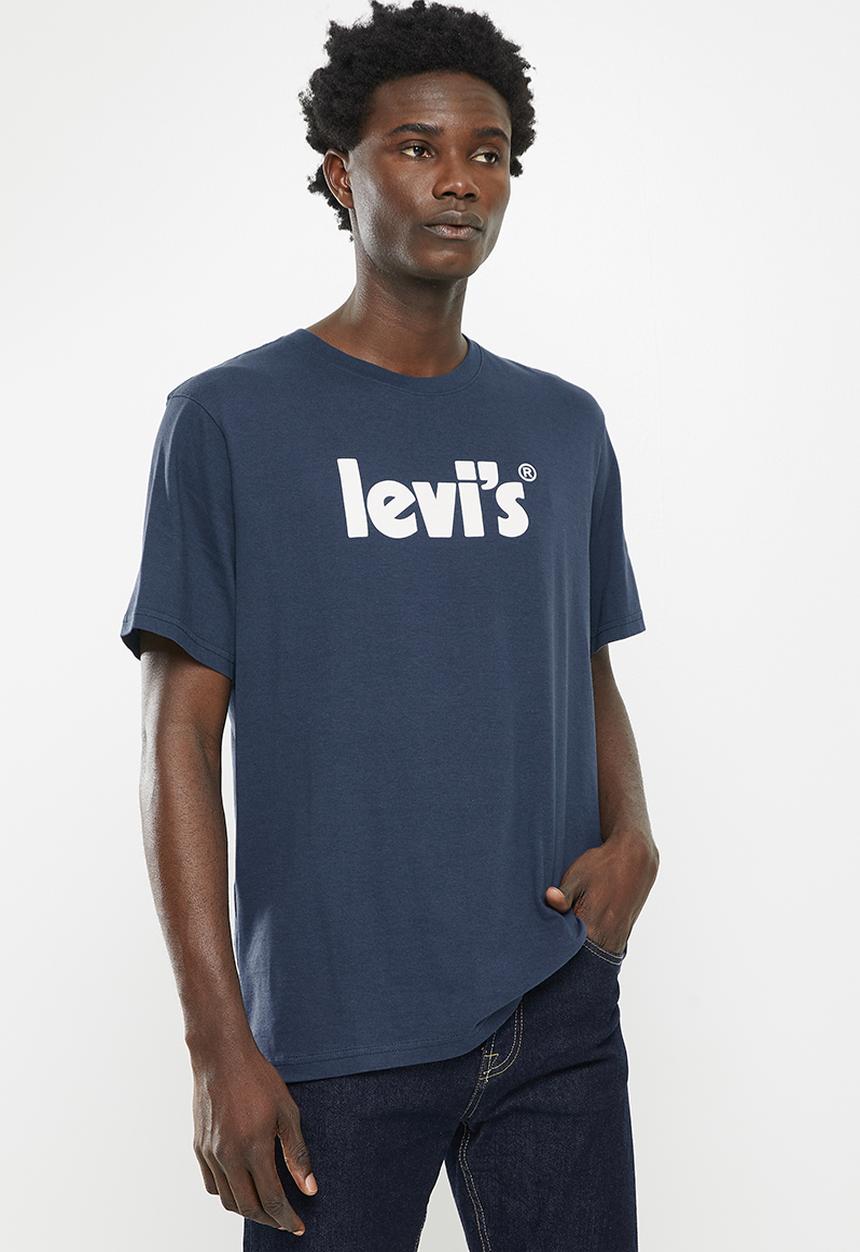 Levi’s® - Short sleeve relaxed fit tee core poster dress - navy