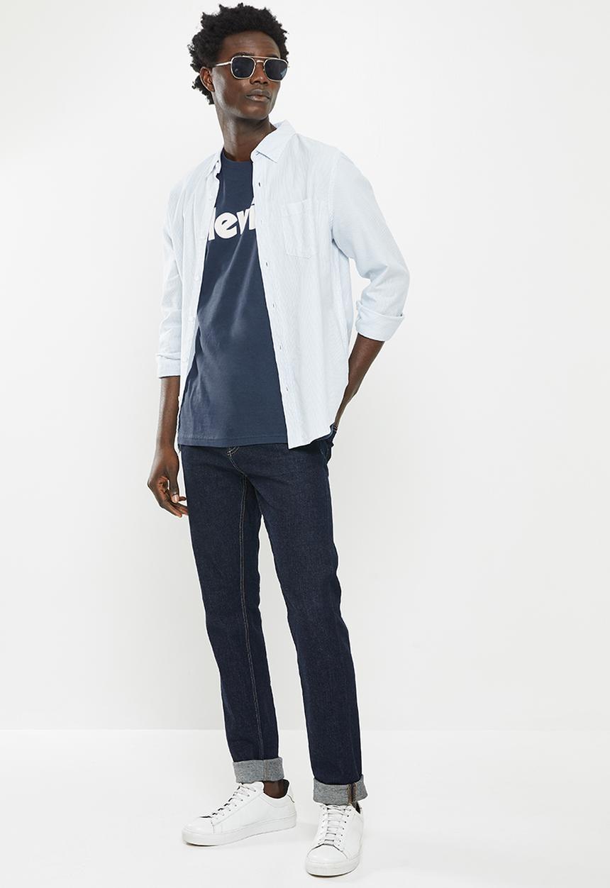 Levi’s® - Short sleeve relaxed fit tee core poster dress - navy