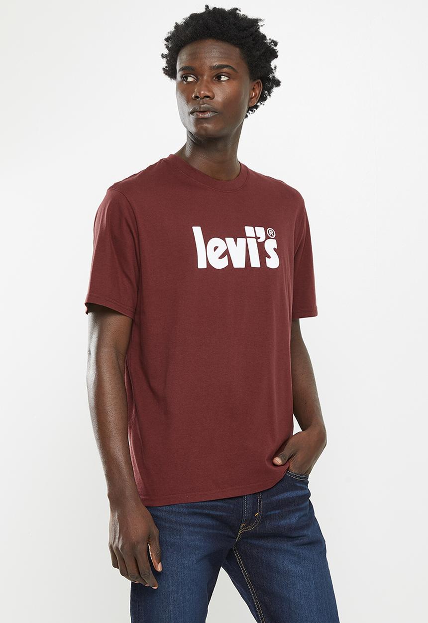 Levi’s® - Short sleeve relaxed fit tee - burgundy