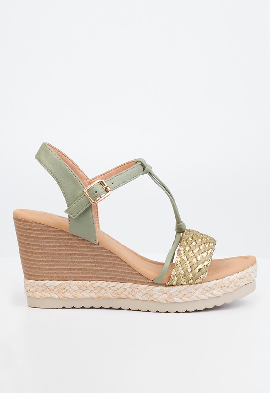 Butterfly Feet - Avery 1 espadrille wedge heel - mint