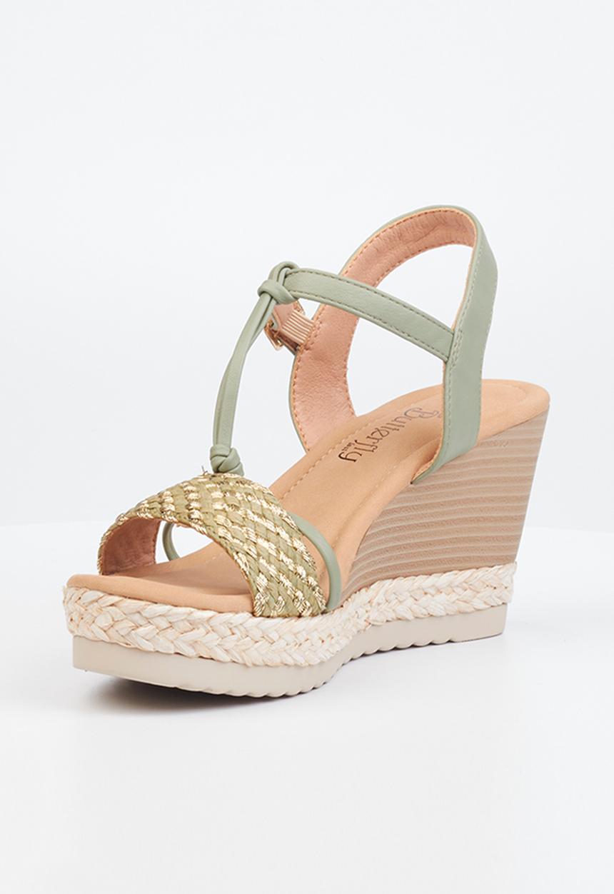 Butterfly Feet - Avery 1 espadrille wedge heel - mint