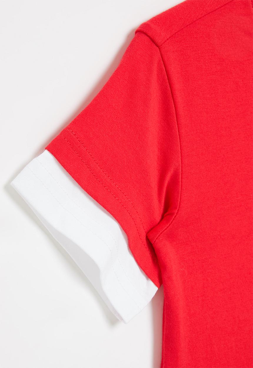 Pop Candy - Layered tee - red