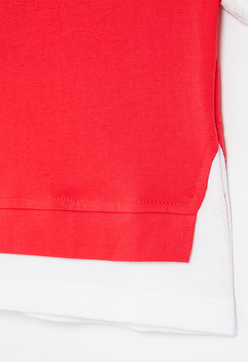Pop Candy - Layered tee - red