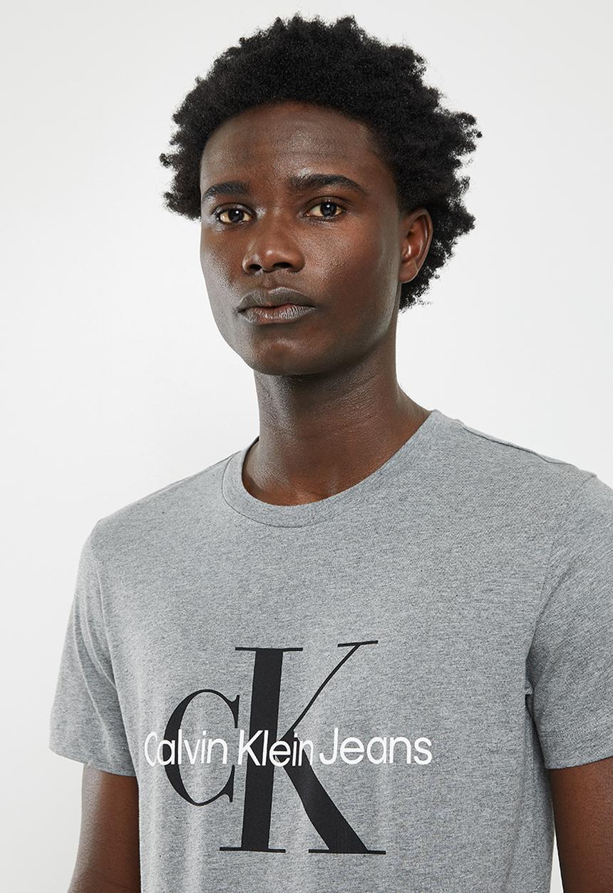 Calvin Klein - Core monogram slim tee - grey