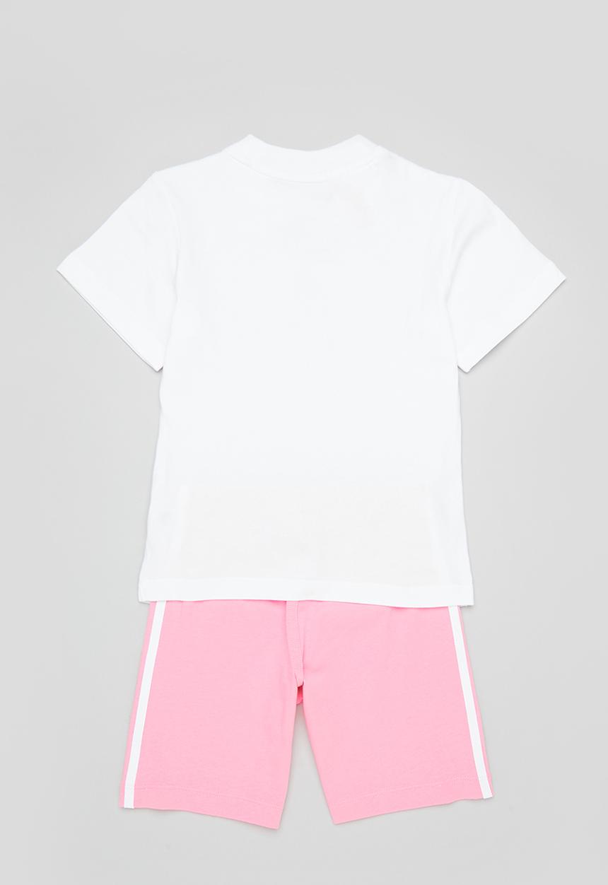 adidas Originals - Short tee set - white & bliss pink