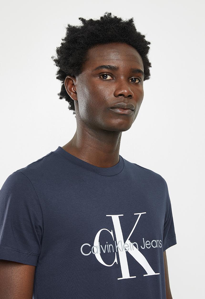 Calvin Klein - Core monogram slim tee - navy