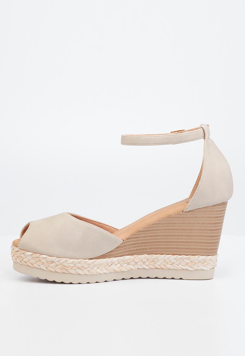Butterfly Feet - Avery 3 espadrille wedge heel - grey