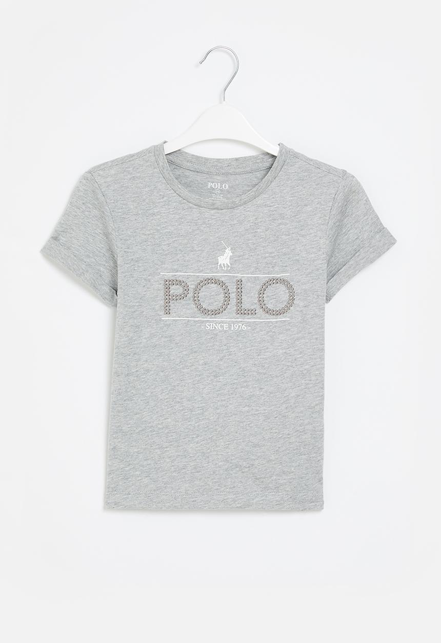 POLO - Girls jessica printed tee - grey