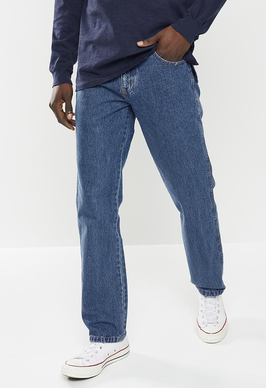 Wrangler - Texas regular straight leg jeans - double stonewash