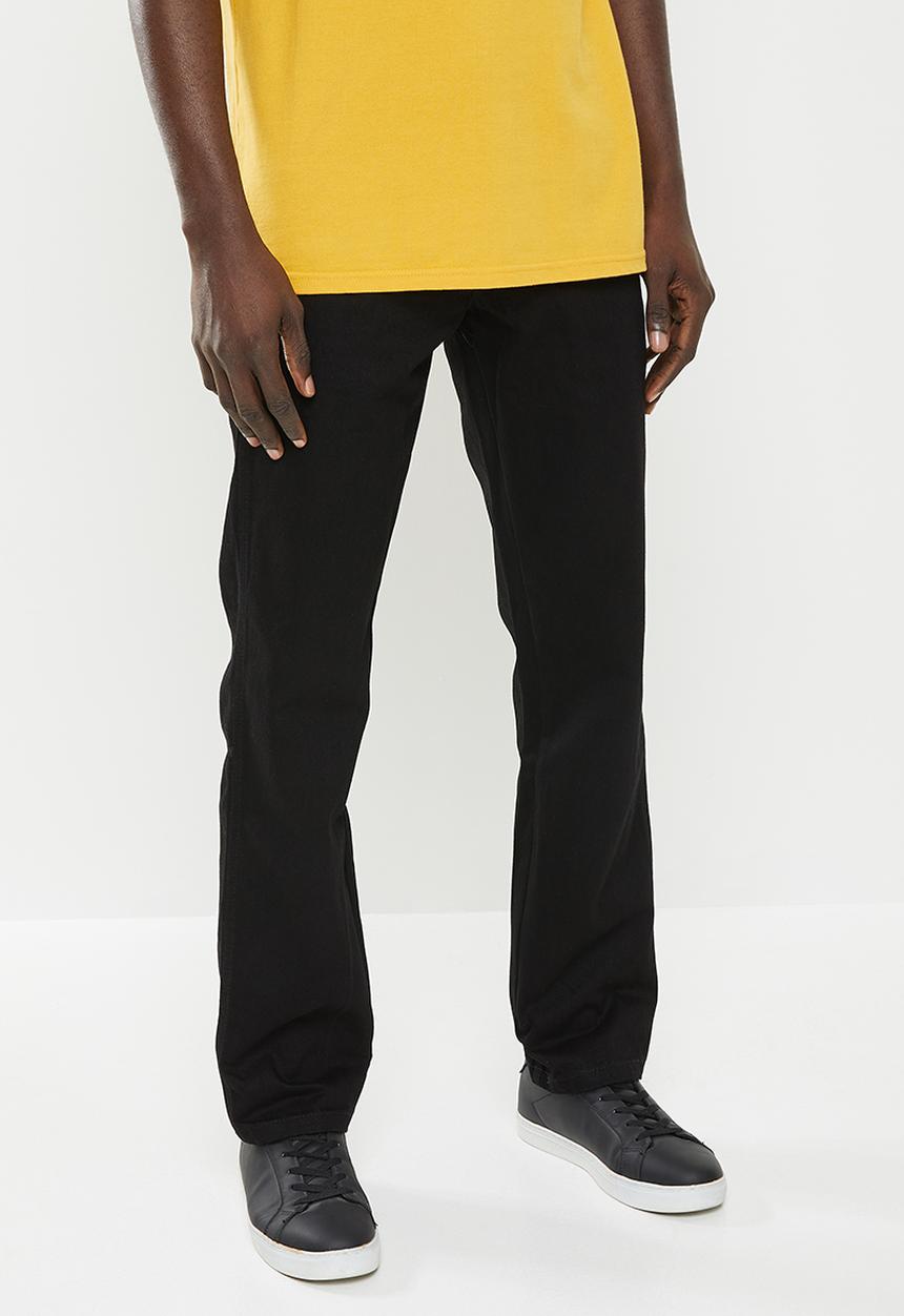 Wrangler - Texas regular straight leg jeans - black