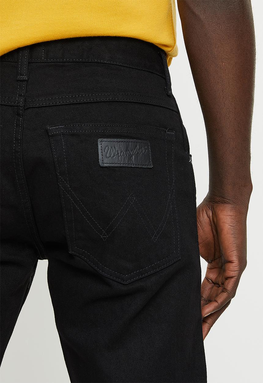 Wrangler - Texas regular straight leg jeans - black