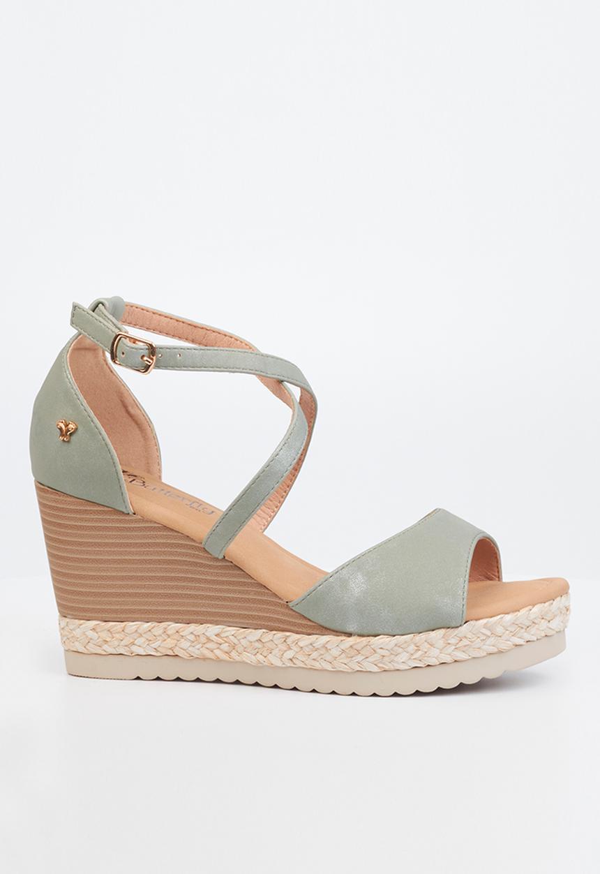 Butterfly Feet - Avery 4 espadrille wedge heel - mint