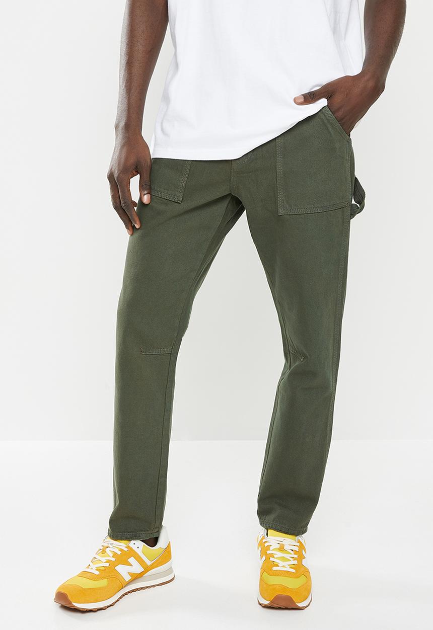 Jonathan D - Neil  painters denim jeans straight leg - forest