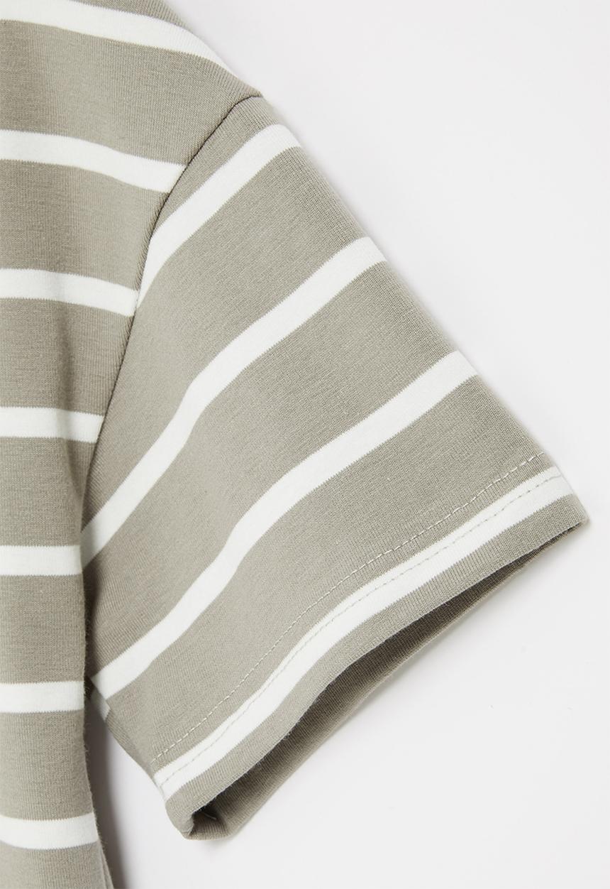 Rebel Republic - Boys stripe tee - grey