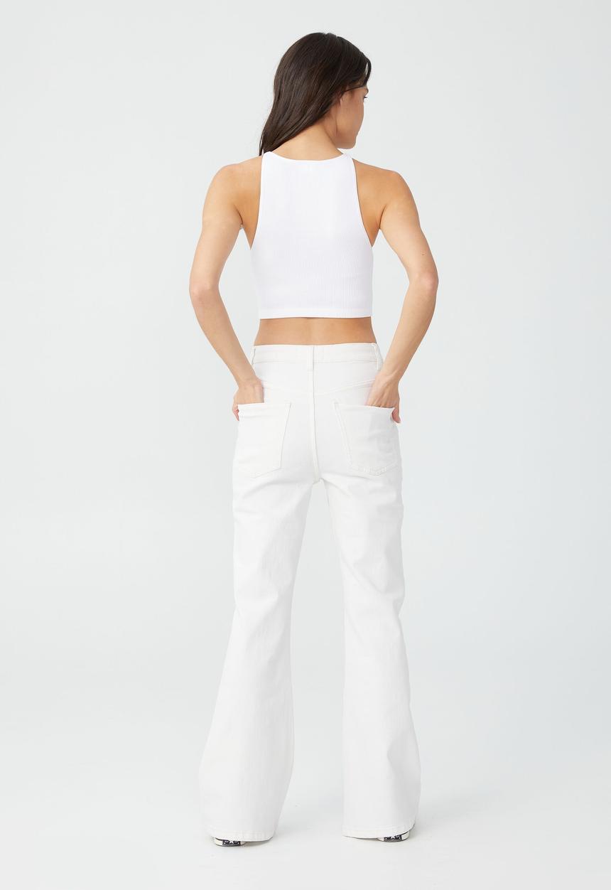 Cotton On - Original flare jean - white haven