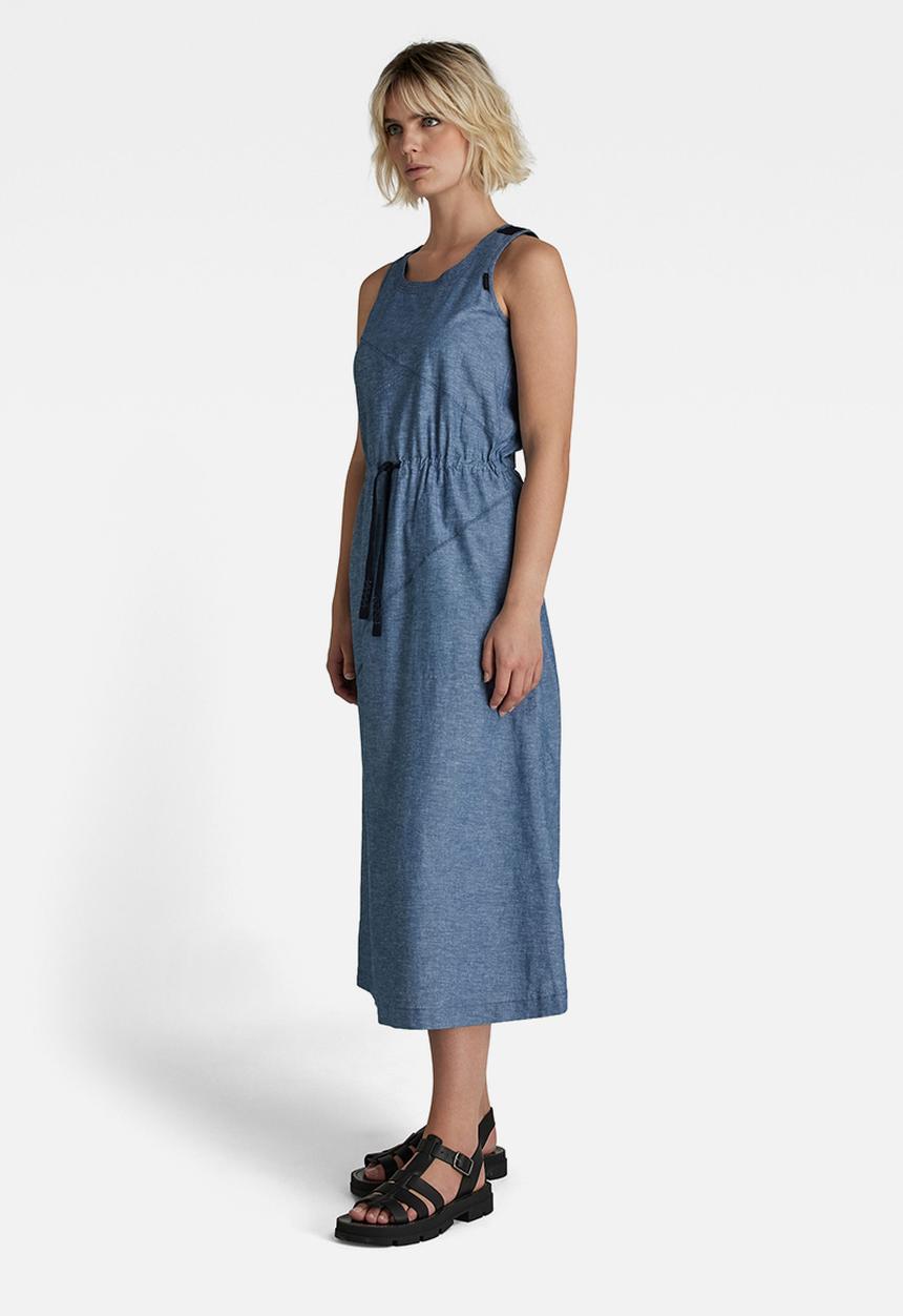 G-STAR - Utility dress sless - nitro & white