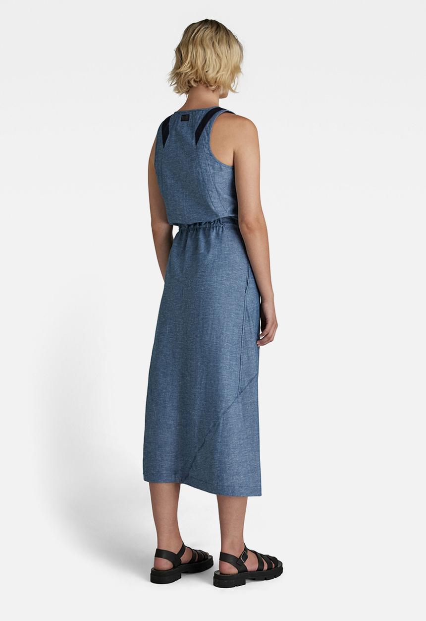 G-STAR - Utility dress sless - nitro & white