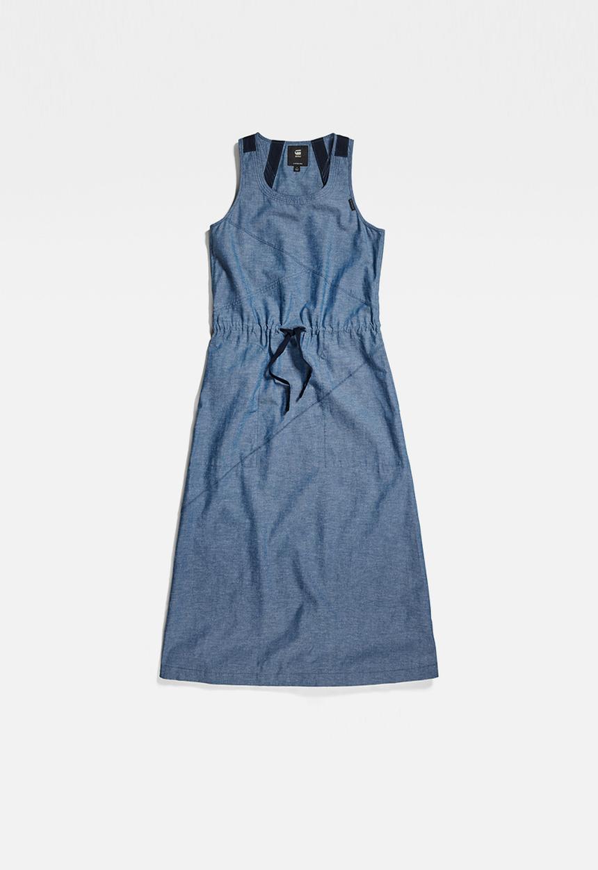 G-STAR - Utility dress sless - nitro & white