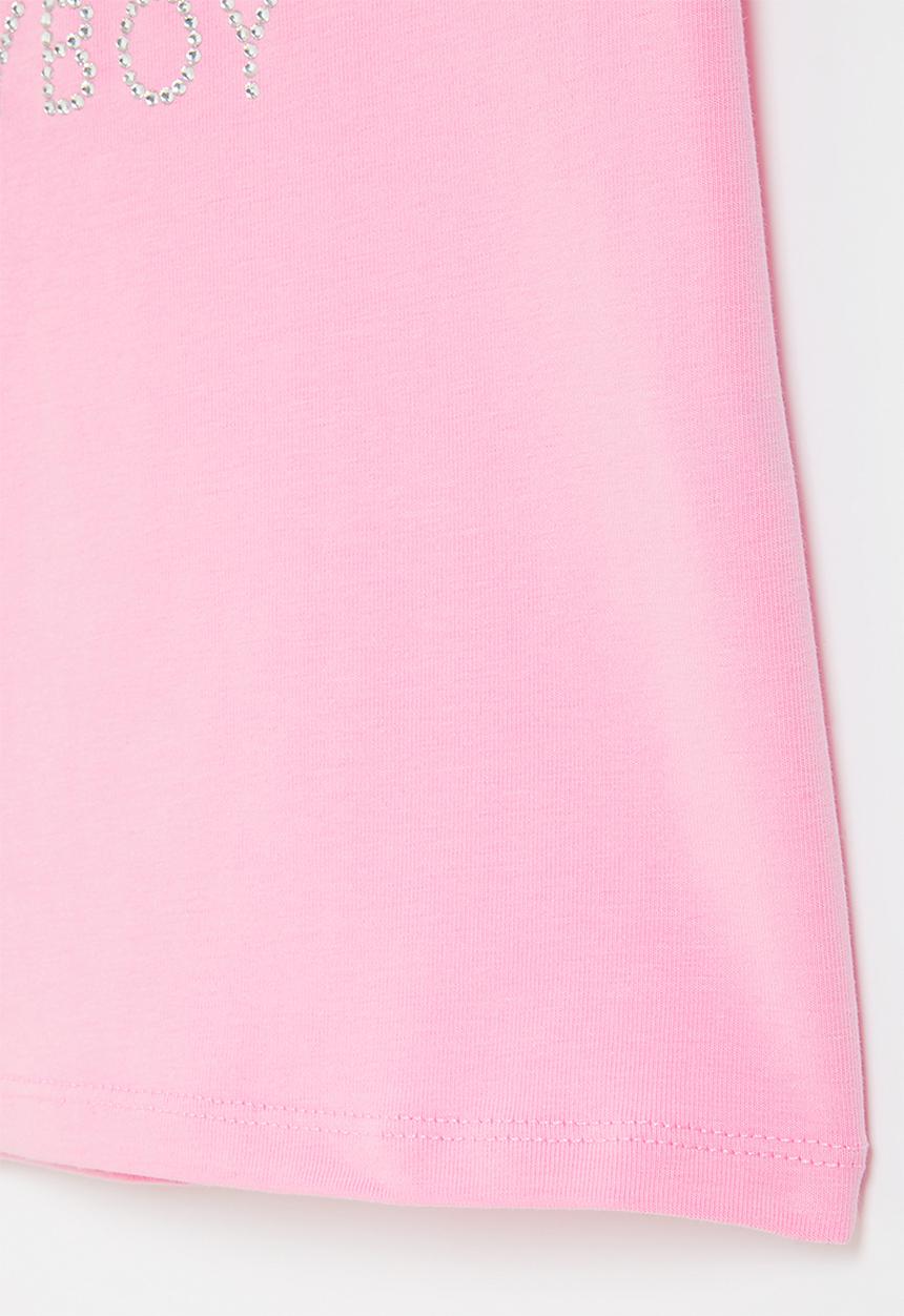SISSY BOY - Fitted top with capped sleeves - bubblegum