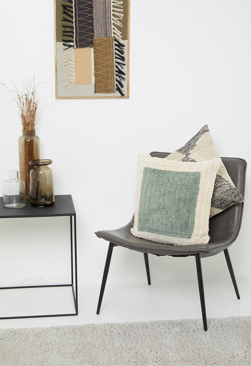 Sixth Floor - Maite cushion cover - grey & cream