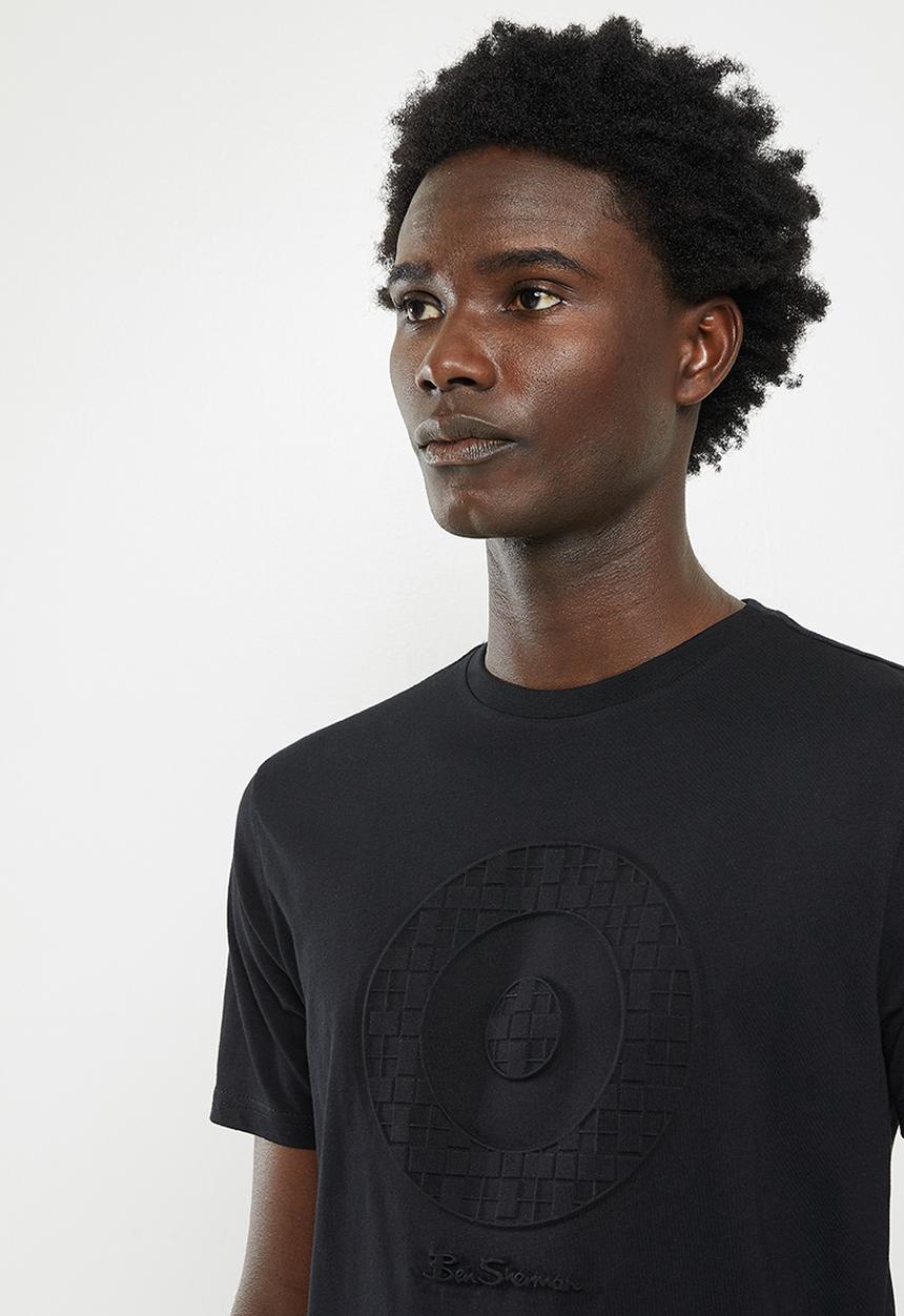 Ben Sherman - Target chq emboss 1 up tee - black