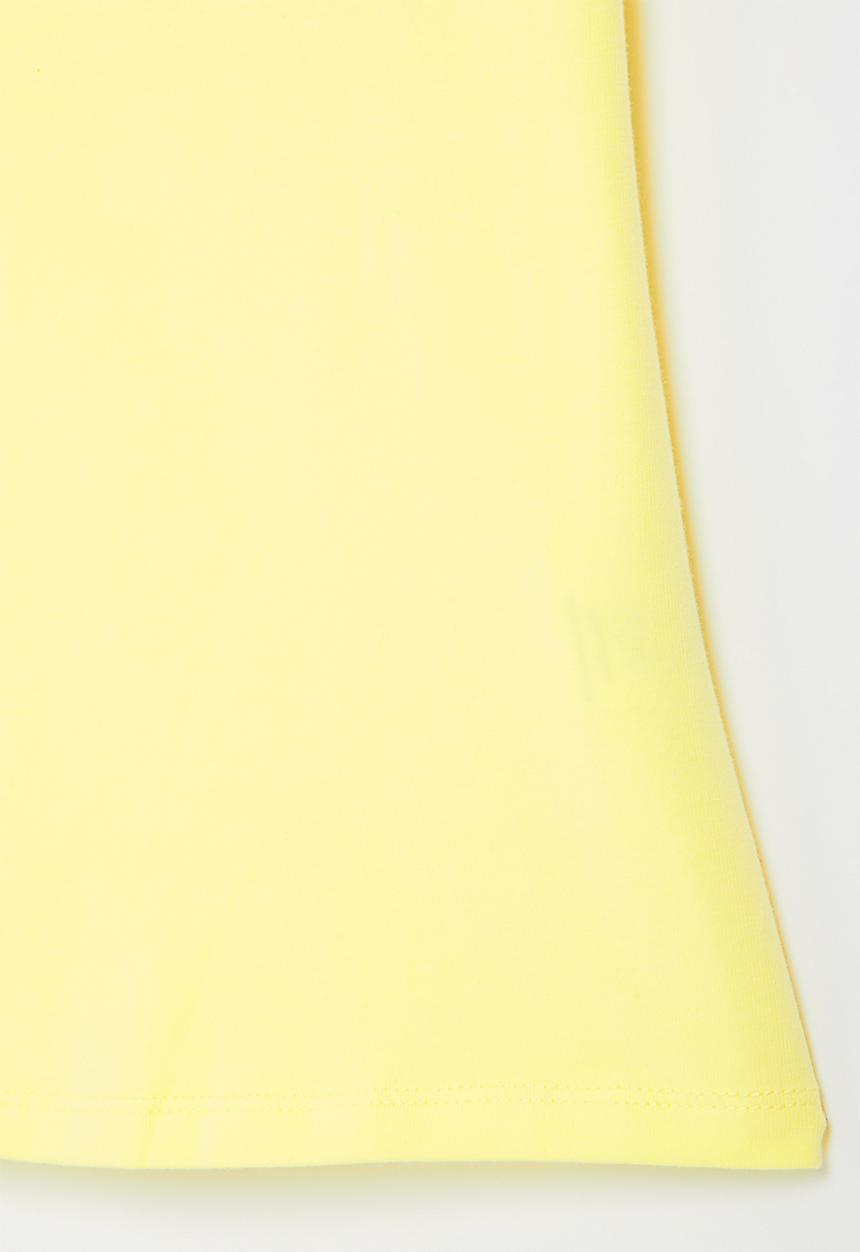 SISSY BOY - Fitted top with capped sleeves - pale yellow