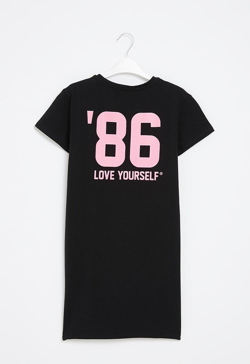 SISSY BOY - T-shirt dress with slit - black
