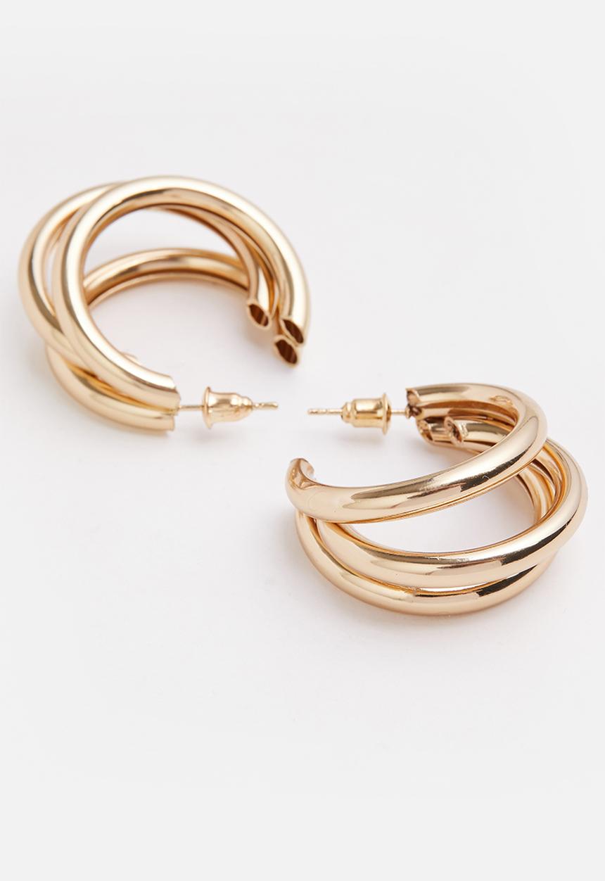 Superbalist - Lela hoop earrings - gold