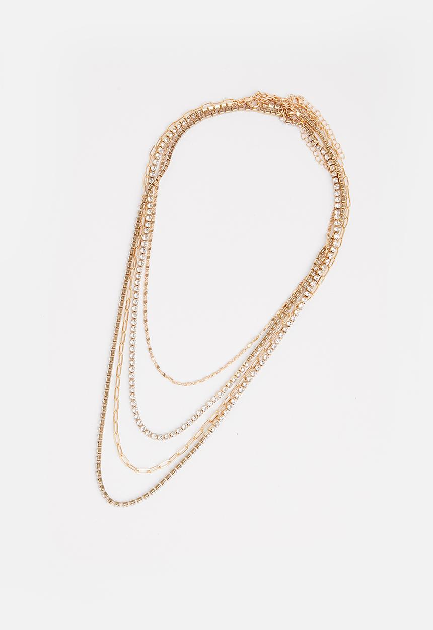 Superbalist - Jasmine layered necklace - gold & silver