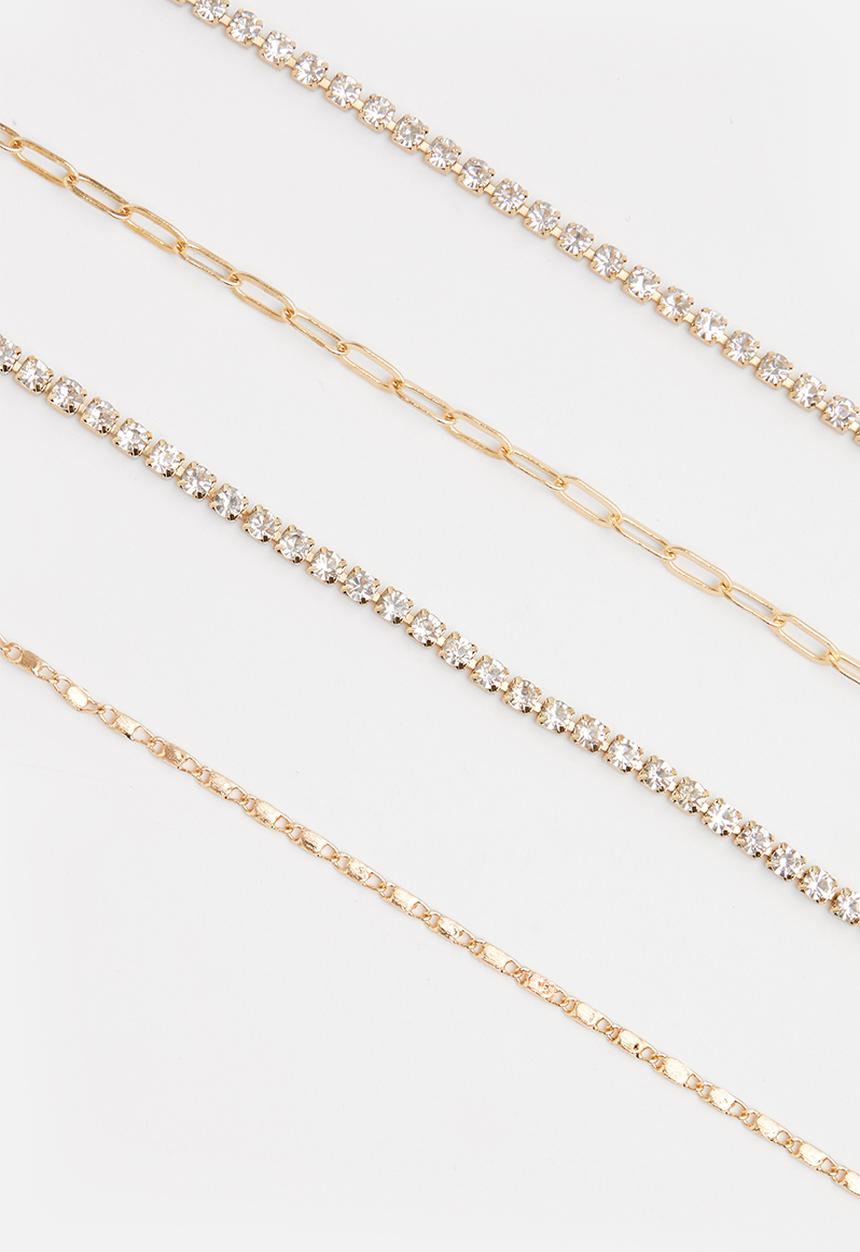 Superbalist - Jasmine layered necklace - gold & silver