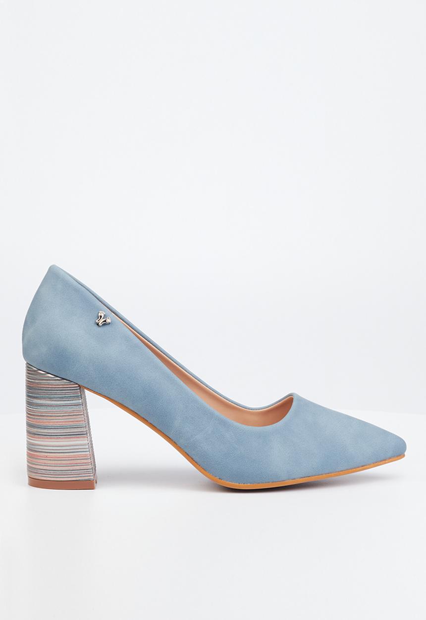 Butterfly Feet - Lissa 2 court block heel - blue