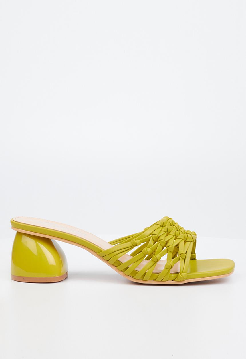 Butterfly Feet - Safia 1 mule block heel - lime