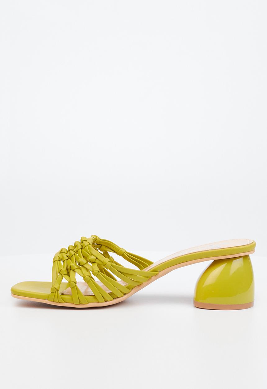 Butterfly Feet - Safia 1 mule block heel - lime