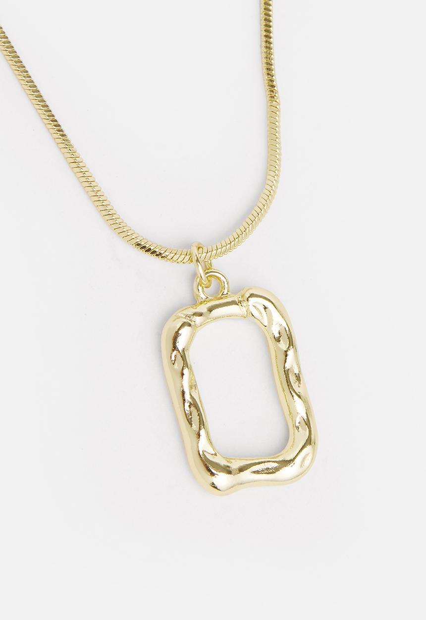 Superbalist - Square charm necklace - gold