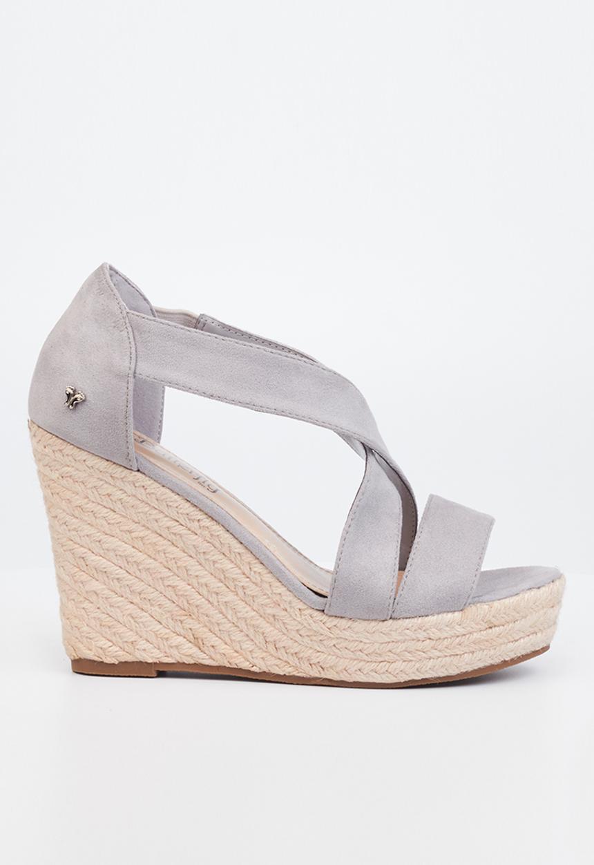 Butterfly Feet - Veda 1 espadrille wedge heel - grey