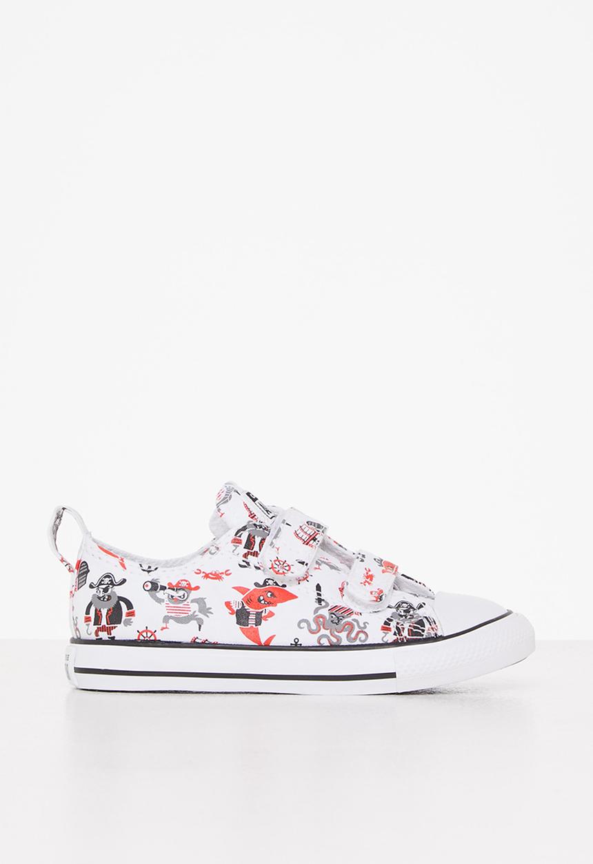 Converse - Chuck taylor all star 2v pirates ox - white/university red/black
