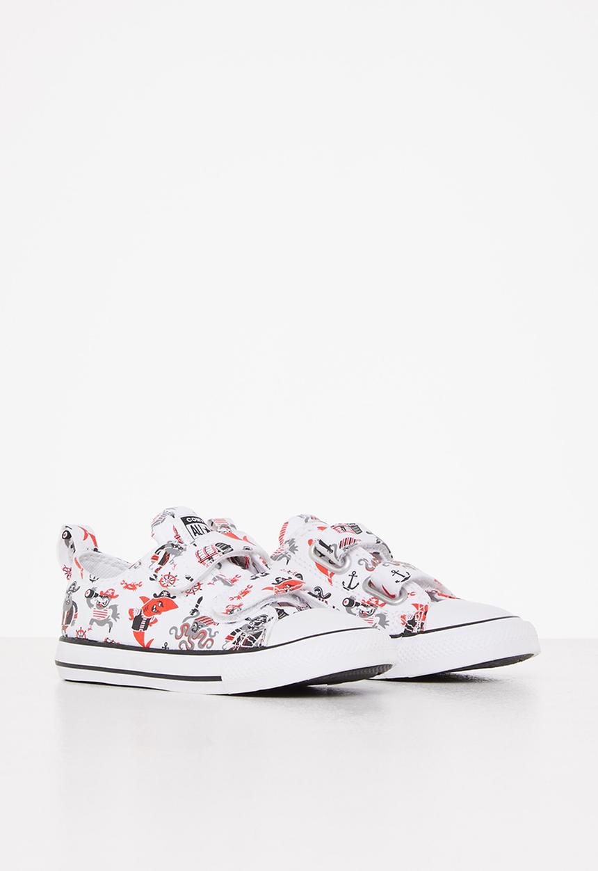 Converse - Chuck taylor all star 2v pirates ox - white/university red/black