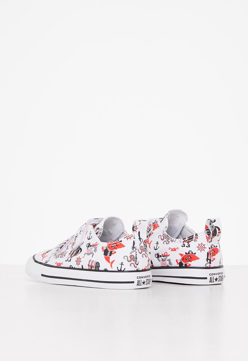Converse - Chuck taylor all star 2v pirates ox - white/university red/black