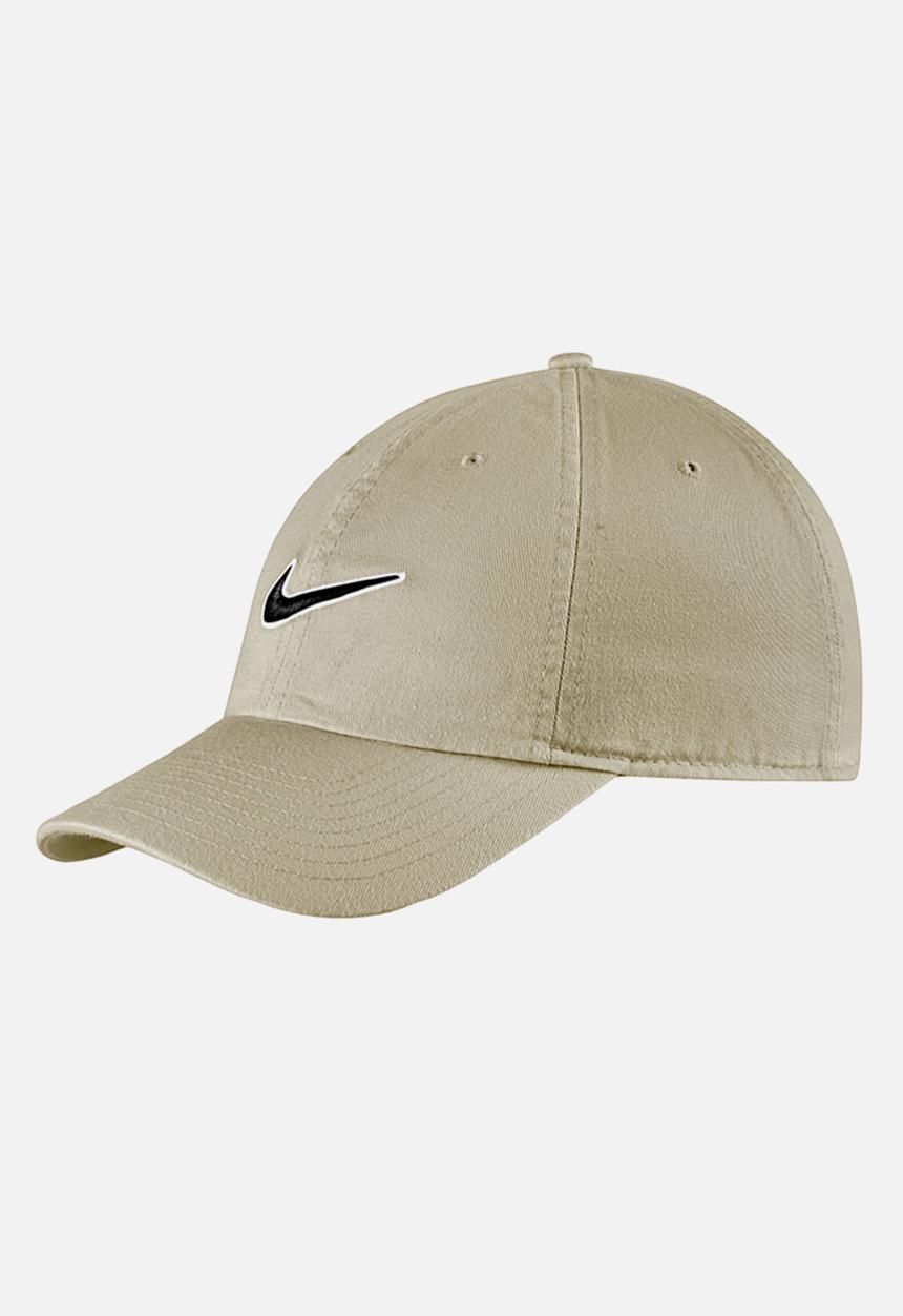 Nike - U nsw h86 swoosh wash cap - light bone/black