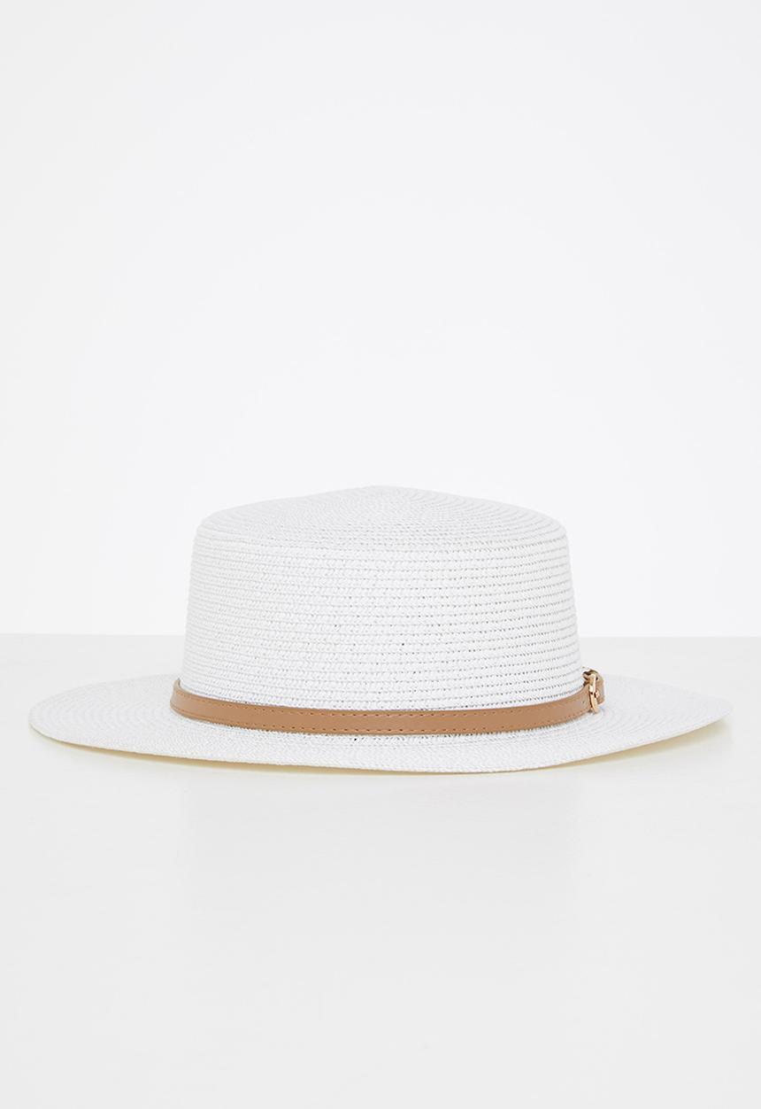 Superbalist - Sienna boater hat - cream