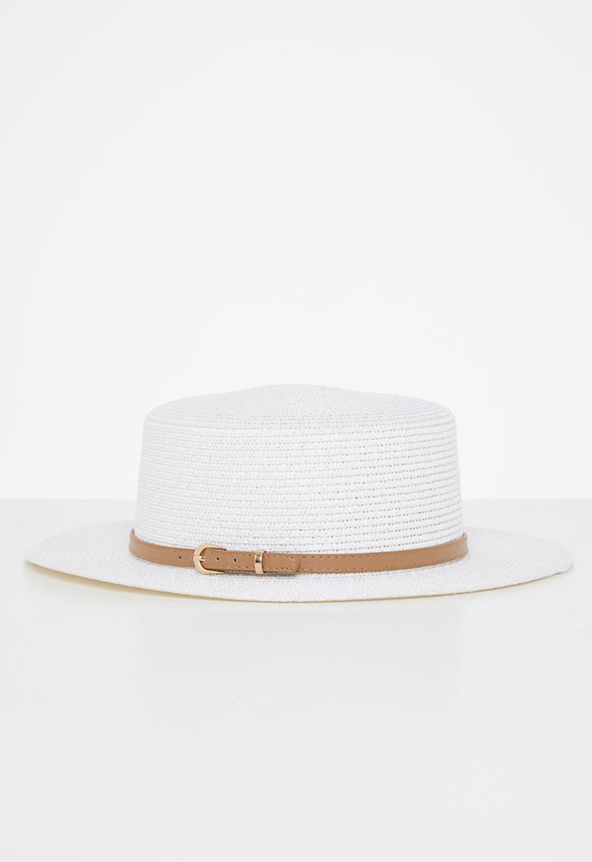 Superbalist - Sienna boater hat - cream