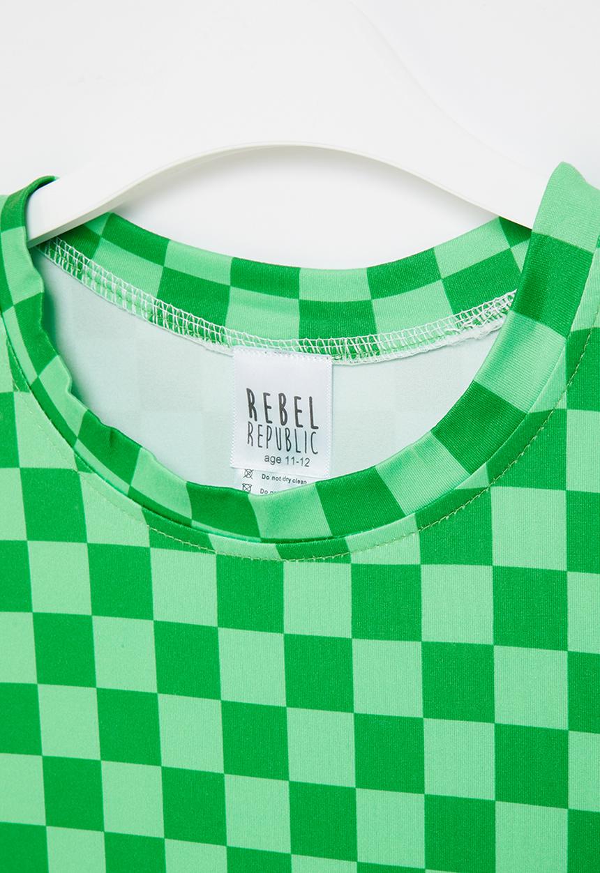 Rebel Republic - Girls oversized tee - green