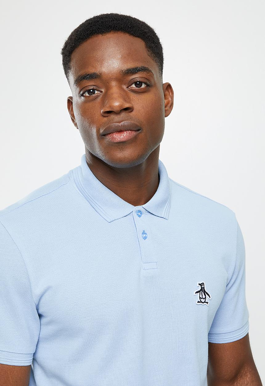 Original Penguin - Felt short sleeve polo - cerulean blue