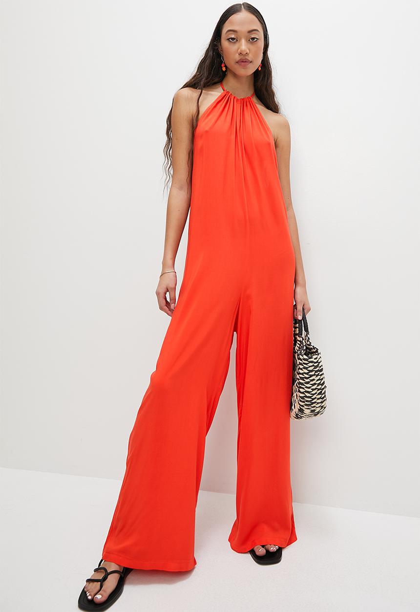 Superbalist - Halter neck jumpsuit - tangerine